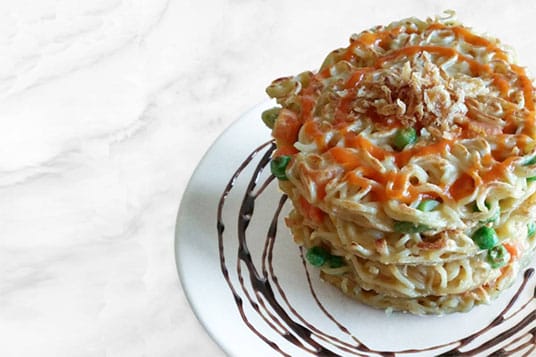 Pile di pancake Indomie