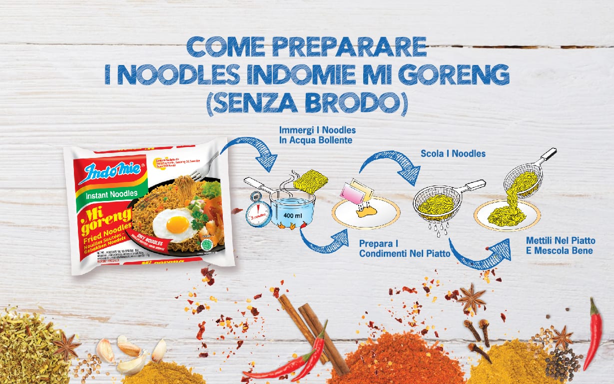 Indomie fried noodles Microwave